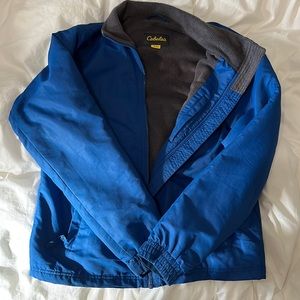 Gently Worn Cabela’s Boys’ Blue Fleece-Lined Jacket